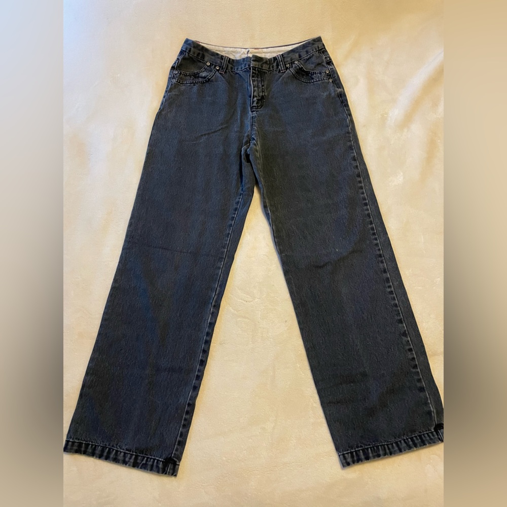 Liz Claiborne Wide-Leg Cropped Jeans